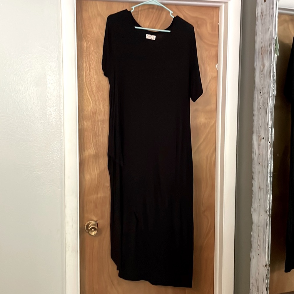 Long maxi Length T-Shirt With Asymmetrical Hem